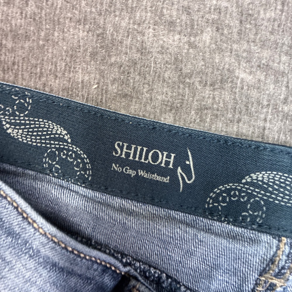 Wrangler Shiloh Riding Jeans Bootcut Womens 7x32 Blue Flex Waistband Embroidered - Picture 4 of 14